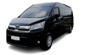 Hiace Car Rental in Bali with Black Color